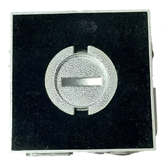 Vintage Silver Alphabet Baby Block Bank Animals Letters 3" Square Cube - Picture 6 of 6